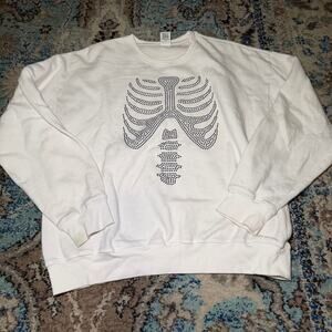 Pink Skeleton Bling Crew